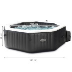 Inflatable Jacuzzi INTEX 28458 SPA for 4 People 180x71 cm with Hydromassage and Premium Accessories