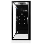 MO-1752B RIGHT TRIO, dry sauna, steam sauna and shower cabin 180X110X223CM | Panoramic Glass | For Family and Friends