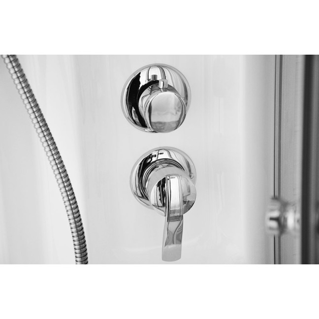 MO-1706 TRIO, dry sauna, steam sauna and shower cabin 165X105X215CM | Modern Design | For Family and Friends