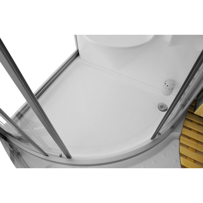 MO-1706 TRIO, dry sauna, steam sauna and shower cabin 165X105X215CM | Modern Design | For Family and Friends