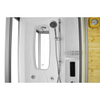 MO-1706 TRIO, dry sauna, steam sauna and shower cabin 165X105X215CM | Modern Design | For Family and Friends