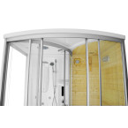 MO-1706 TRIO, dry sauna, steam sauna and shower cabin 165X105X215CM | Modern Design | For Family and Friends