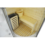 MO-1706 TRIO, dry sauna, steam sauna and shower cabin 165X105X215CM | Modern Design | For Family and Friends