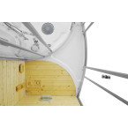 MO-1706 TRIO, dry sauna, steam sauna and shower cabin 165X105X215CM | Modern Design | For Family and Friends