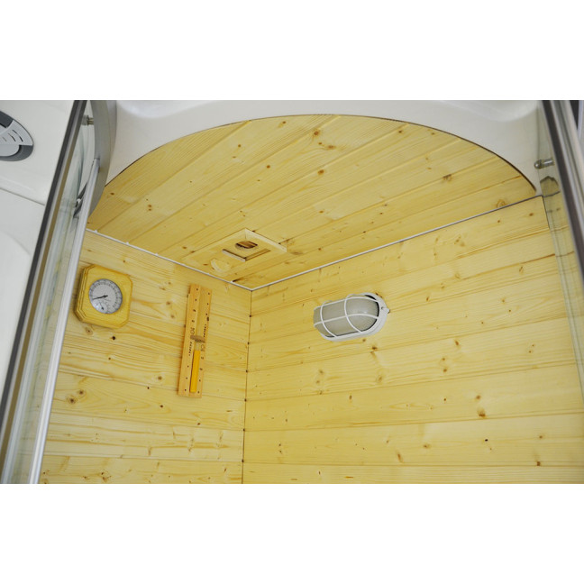 MO-1706 TRIO, dry sauna, steam sauna and shower cabin 165X105X215CM | Modern Design | For Family and Friends