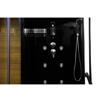 MO-1751B LEWA TRIO, dry sauna, steam sauna and shower cabin 180X110X223CM | Thermo Wood | Natural Wood