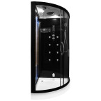 MO-1751B LEWA TRIO, dry sauna, steam sauna and shower cabin 180X110X223CM | Thermo Wood | Natural Wood