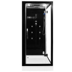 MO-1752B LEWA TRIO, dry sauna, steam sauna and shower cabin 180X110X223CM | Modern Design | Home SPA