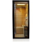 MO-1751B RIGHT TRIO, dry sauna, steam sauna and shower cabin 180X110X223CM | Elegant Minimalism | Natural Wood