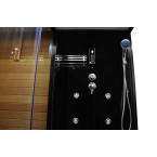 MO-1752B LEWA TRIO, dry sauna, steam sauna and shower cabin 180X110X223CM | Modern Design | Home SPA