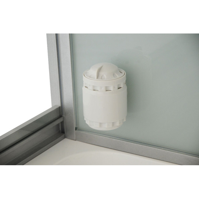 MO-1752W LEFT TRIO corner, dry sauna, steam sauna and shower cabin 180X110X223CM | Natural Wood | Scandinavian Style