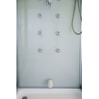 MO-1751W RIGHT TRIO, dry sauna, steam sauna and shower cabin 180X110X223CM | Ready to Assemble | Luxury Relaxation