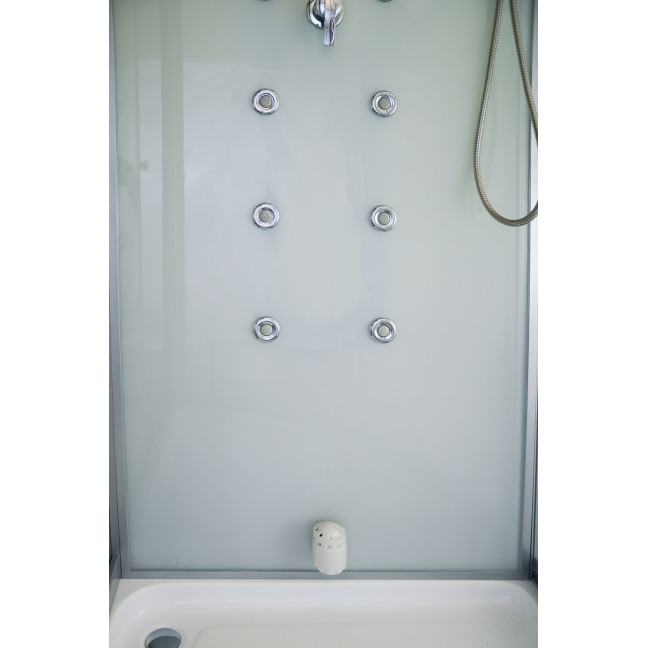 MO-1751W LEWA TRIO, dry sauna, steam sauna and shower cabin 180X110X223CM | Elegant Minimalism | Luxury Relaxation