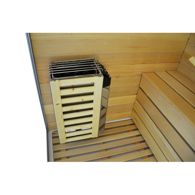 MO-1751W LEWA TRIO, dry sauna, steam sauna and shower cabin 180X110X223CM | Elegant Minimalism | Luxury Relaxation