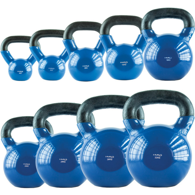 Blue KETTLEBELL Vinyl-Coated Cast Iron HMS
