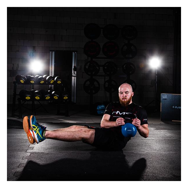 KNV BLUE CAST IRON KETTLEBELL VINYL-COATED HMS