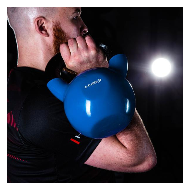 KNV BLUE CAST IRON KETTLEBELL VINYL-COATED HMS