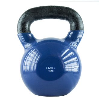 Blue KETTLEBELL Vinyl-Coated Cast Iron HMS