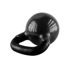 Black Kettlebell Cast Iron Vinyl Coated HMS