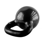 Black Kettlebell Cast Iron Vinyl Coated HMS