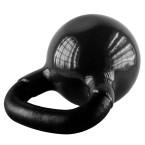 Black Kettlebell Cast Iron Vinyl Coated HMS