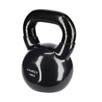 Black Kettlebell Cast Iron Vinyl Coated HMS
