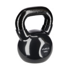 Black Kettlebell Cast Iron Vinyl Coated HMS