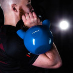 KNV BLUE CAST IRON KETTLEBELL VINYL-COATED HMS