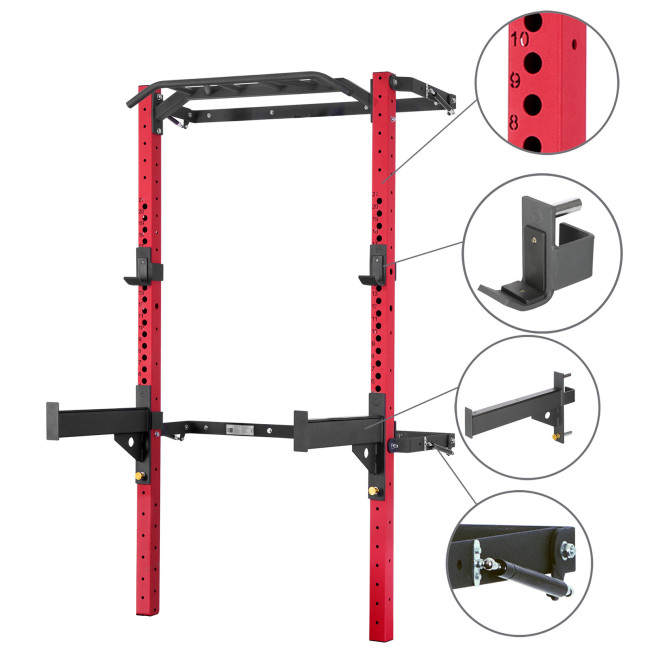 KLT23 Folding Training Cage Red HMS