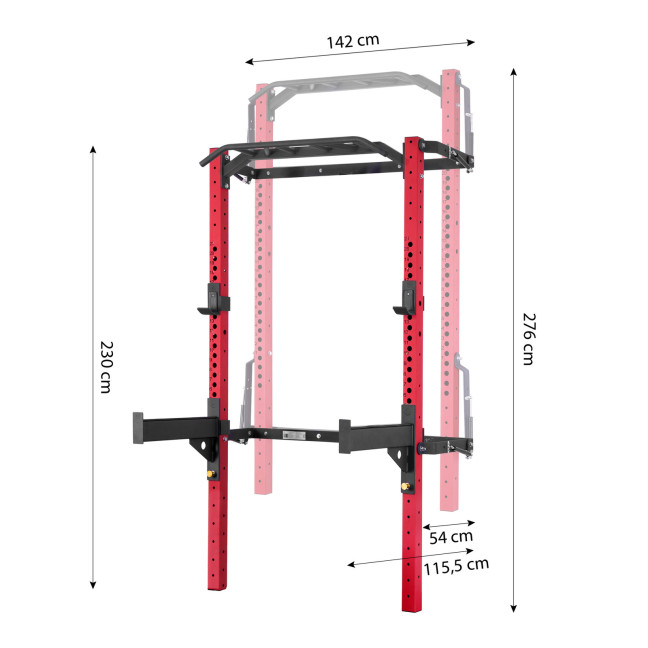 KLT23 Folding Training Cage Red HMS