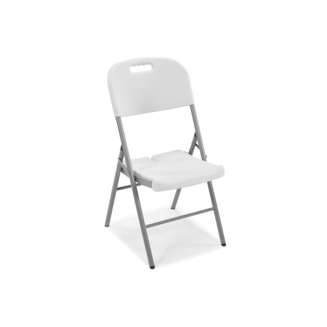 Folding catering chair - white