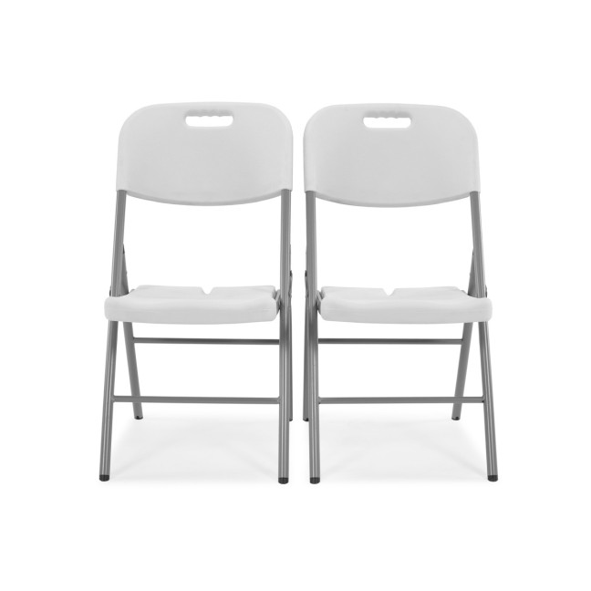 Folding catering chair - white