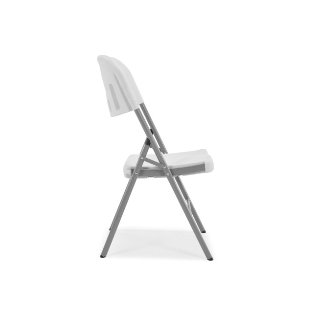 Folding catering chair - white
