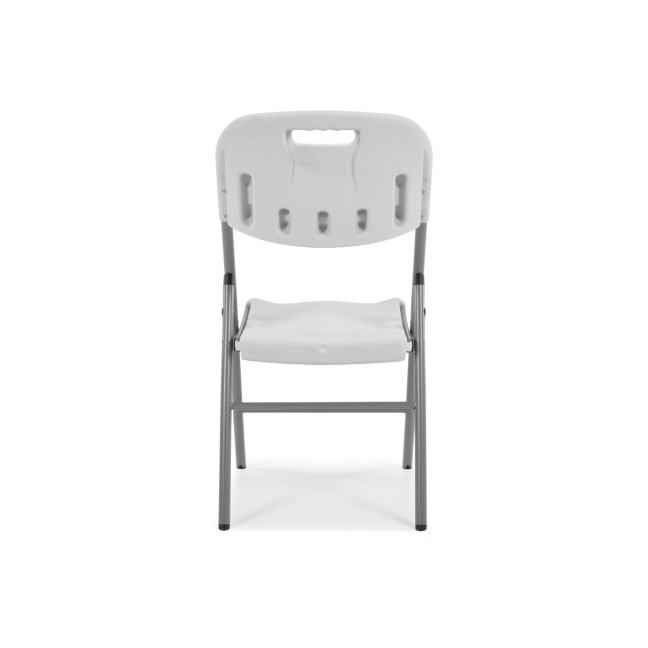 Folding catering chair - white