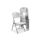 Folding catering chair - white