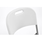 Folding catering chair - white