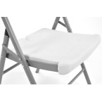 Folding catering chair - white