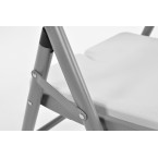 Folding catering chair - white