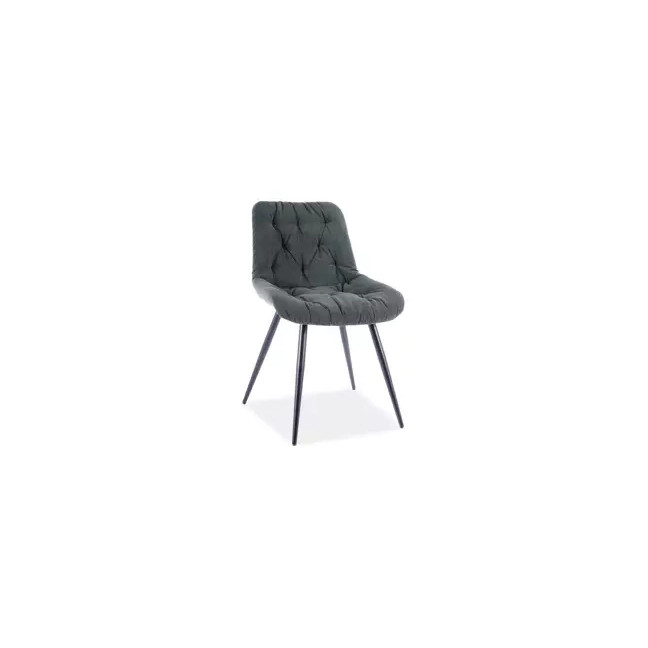 PRAGA Corduroy Chair Black Frame