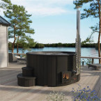 DeLux 200 Hot Tub - Luxurious Outdoor Spa BLACK