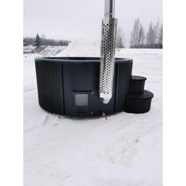 DeLux 200 Hot Tub - Luxurious Outdoor Spa BLACK