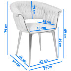 IRIS LUX glamorous armchair