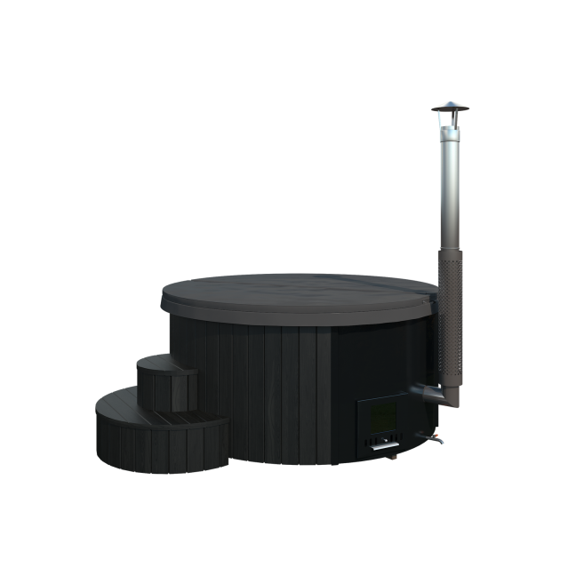 DeLux 200 Hot Tub - Luxurious Outdoor Spa BLACK