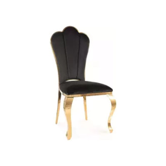 QUEEN VELVET chair Golden Frame/Black