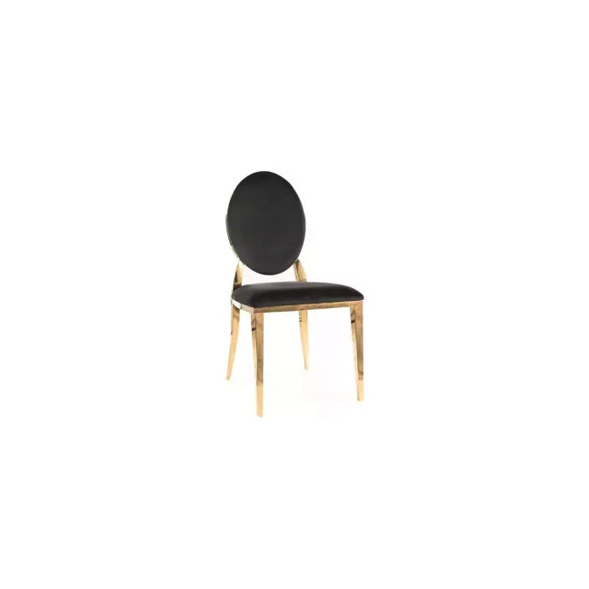 QUEEN VELVET chair Golden Frame/Black