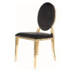 QUEEN VELVET chair Golden Frame/Black
