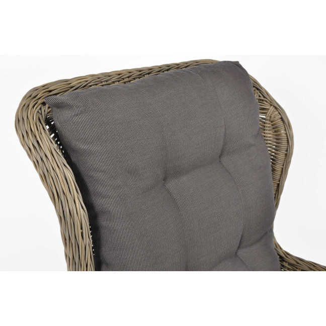 SONATA Exclusive Armchair with Footrest | Comfortable garden armchair, modern style, for patio and balcony