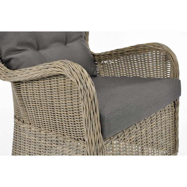 SONATA Exclusive Armchair with Footrest | Comfortable garden armchair, modern style, for patio and balcony