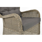 SONATA Exclusive Armchair with Footrest | Comfortable garden armchair, modern style, for patio and balcony