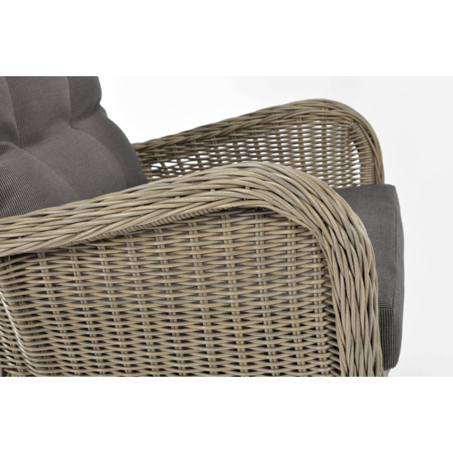 SONATA Exclusive Armchair with Footrest | Comfortable garden armchair, modern style, for patio and balcony